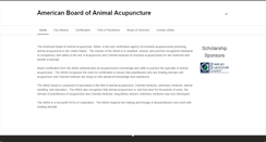 Desktop Screenshot of animalacupunctureboard.org