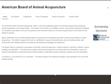 Tablet Screenshot of animalacupunctureboard.org
